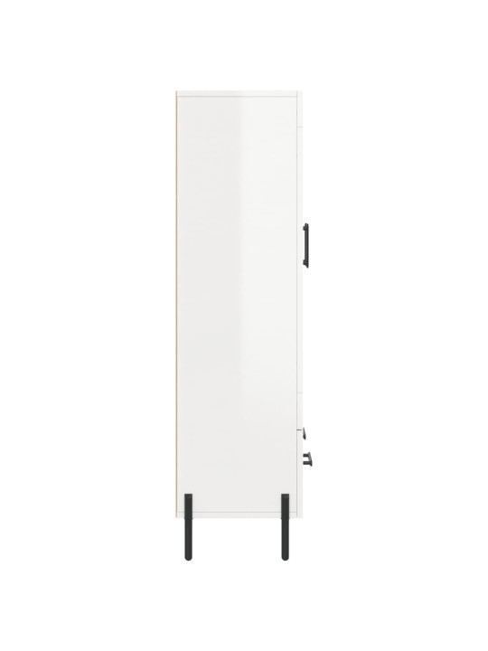 Skříň highboard lesklá bílá 69,5 x 31 x 115 cm kompozitní dřevo