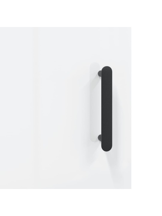Skříň highboard lesklá bílá 69,5 x 31 x 115 cm kompozitní dřevo
