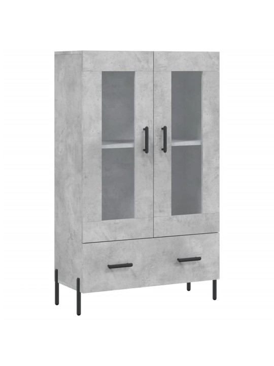 Skříň highboard betonově šedá 69,5x31x115 cm kompozitní dřevo