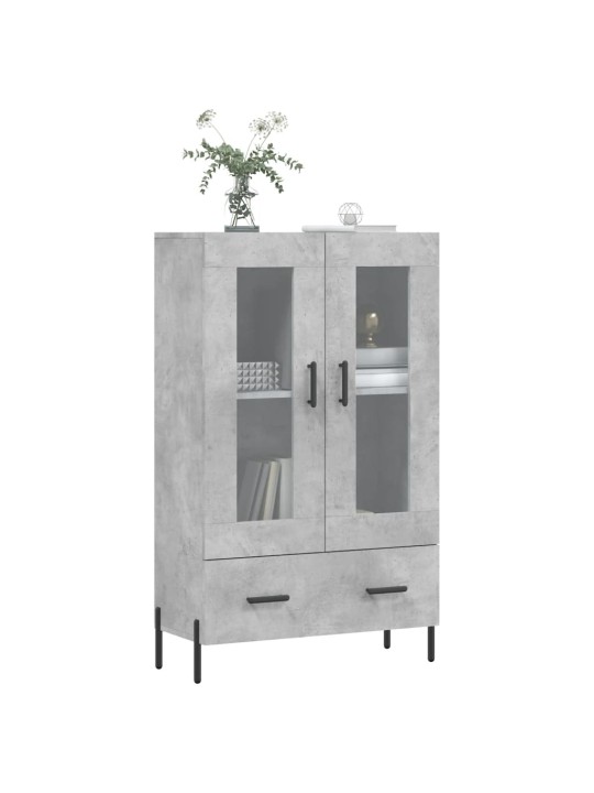 Skříň highboard betonově šedá 69,5x31x115 cm kompozitní dřevo