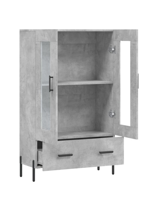 Skříň highboard betonově šedá 69,5x31x115 cm kompozitní dřevo