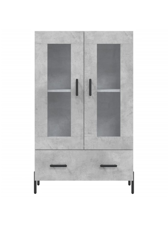 Skříň highboard betonově šedá 69,5x31x115 cm kompozitní dřevo