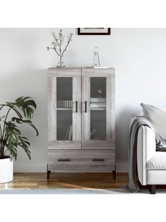 Skříň highboard šedá sonoma 69,5 x 31 x 115 cm kompozitní dřevo