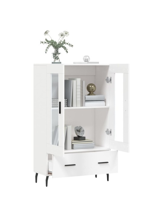 Skříň highboard bílá 69,5 x 31 x 115 cm kompozitní dřevo