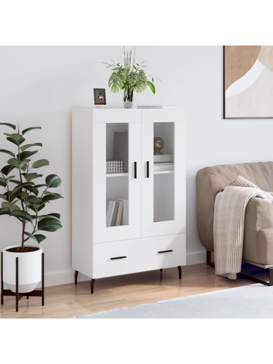Skříň highboard bílá 69,5 x 31 x 115 cm kompozitní dřevo