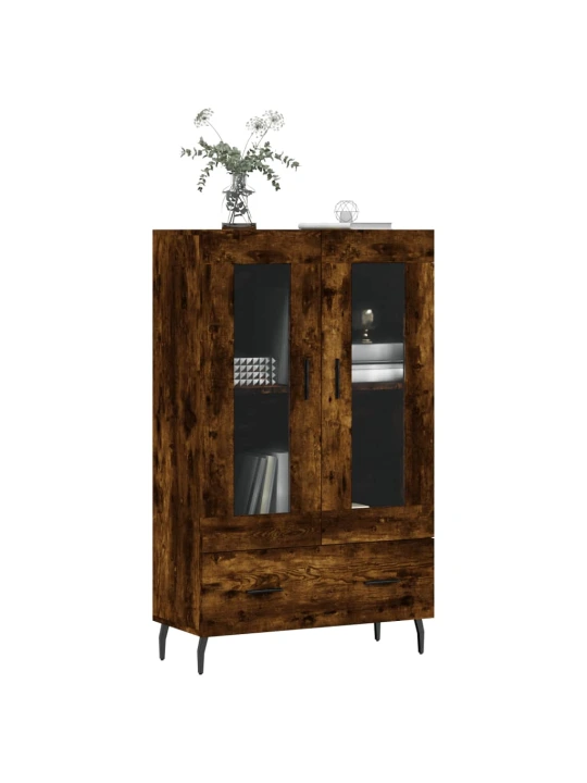Skříň highboard kouřový dub 69,5 x 31 x 115 cm kompozitní dřevo