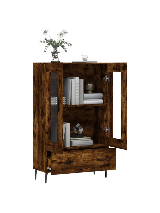 Skříň highboard kouřový dub 69,5 x 31 x 115 cm kompozitní dřevo