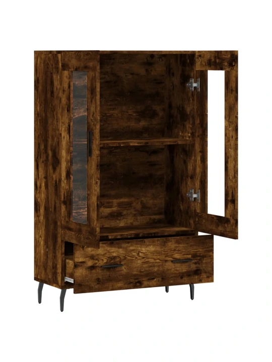 Skříň highboard kouřový dub 69,5 x 31 x 115 cm kompozitní dřevo