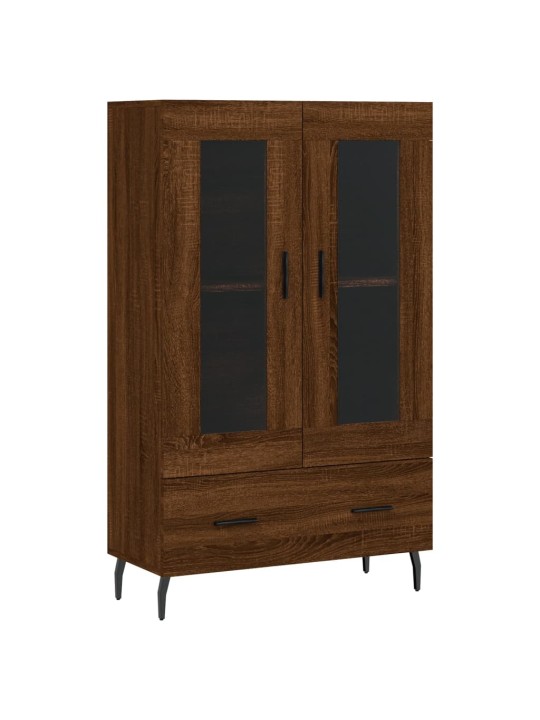 Skříň highboard hnědý dub 69,5 x 31 x 115 cm kompozitní dřevo