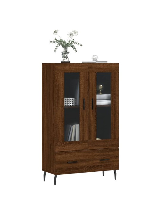 Skříň highboard hnědý dub 69,5 x 31 x 115 cm kompozitní dřevo