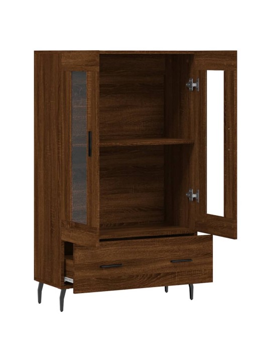 Skříň highboard hnědý dub 69,5 x 31 x 115 cm kompozitní dřevo
