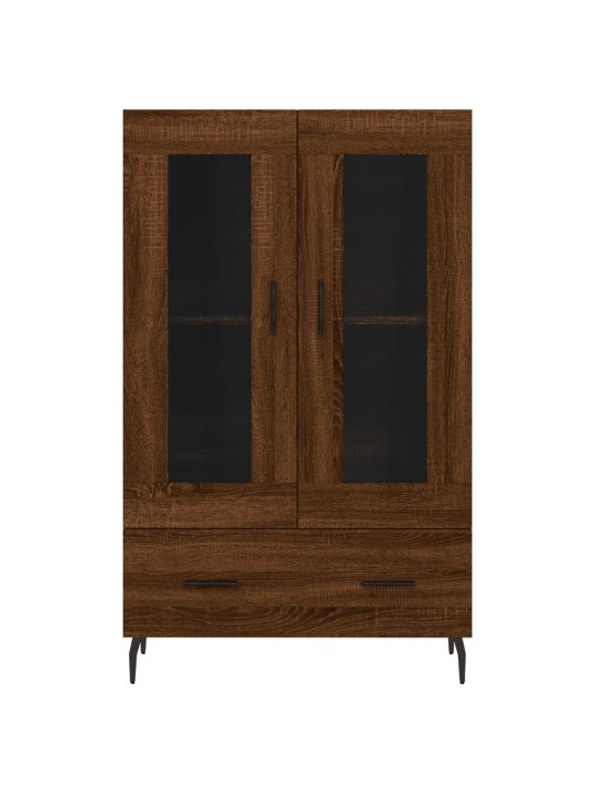 Skříň highboard hnědý dub 69,5 x 31 x 115 cm kompozitní dřevo