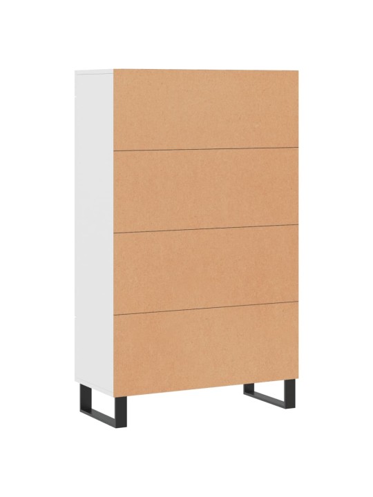 Skříň highboard bílá 69,5 x 31 x 115 cm kompozitní dřevo