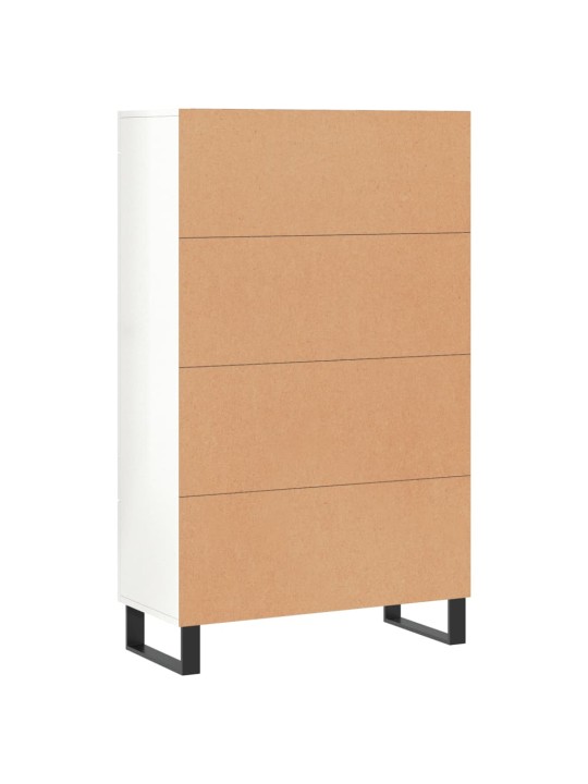 Skříň highboard lesklá bílá 69,5 x 31 x 115 cm kompozitní dřevo