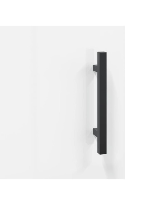 Skříň highboard lesklá bílá 69,5 x 31 x 115 cm kompozitní dřevo