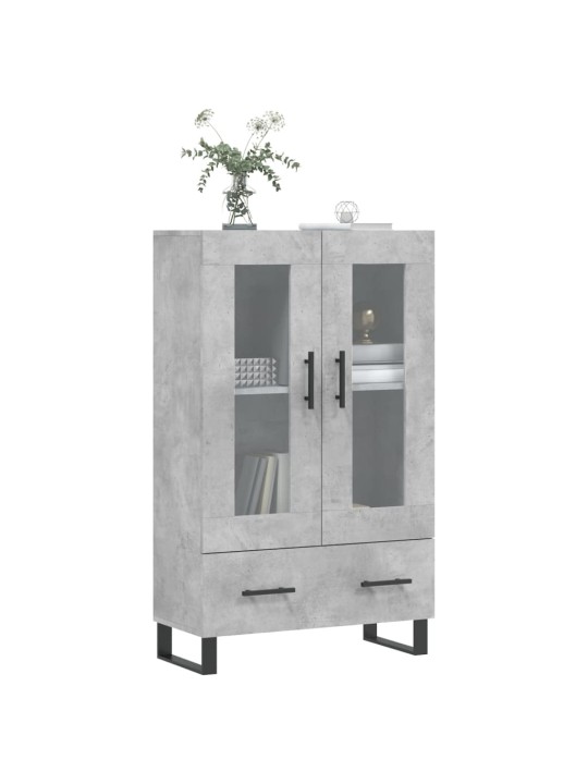 Skříň highboard betonově šedá 69,5x31x115 cm kompozitní dřevo