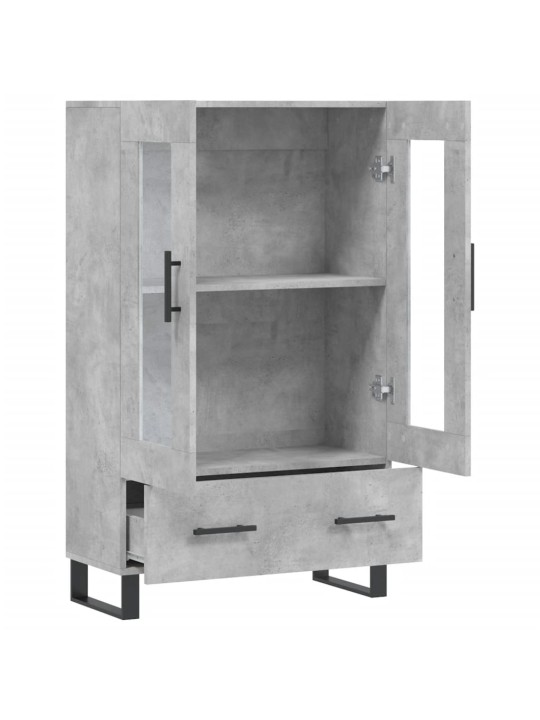 Skříň highboard betonově šedá 69,5x31x115 cm kompozitní dřevo