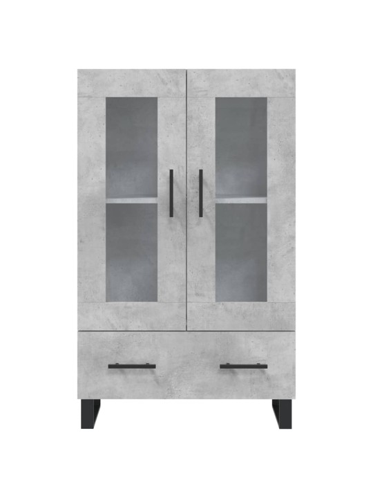 Skříň highboard betonově šedá 69,5x31x115 cm kompozitní dřevo