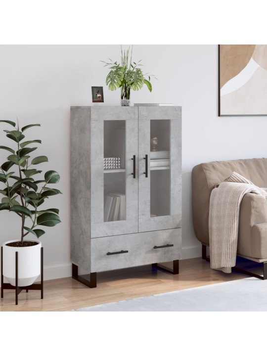 Skříň highboard betonově šedá 69,5x31x115 cm kompozitní dřevo