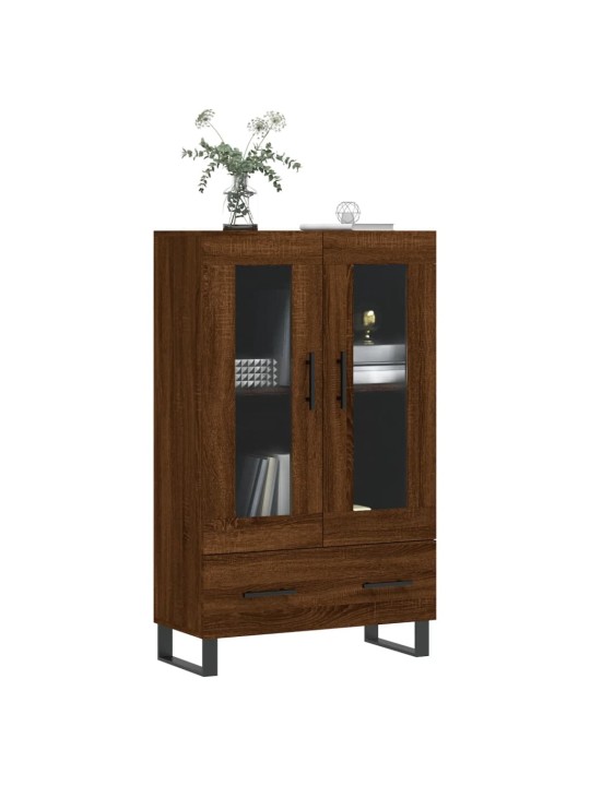 Skříň highboard hnědý dub 69,5 x 31 x 115 cm kompozitní dřevo
