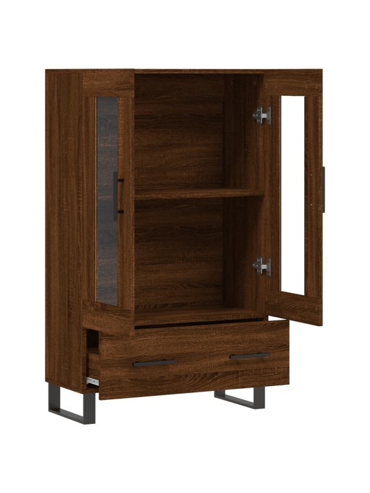 Skříň highboard hnědý dub 69,5 x 31 x 115 cm kompozitní dřevo