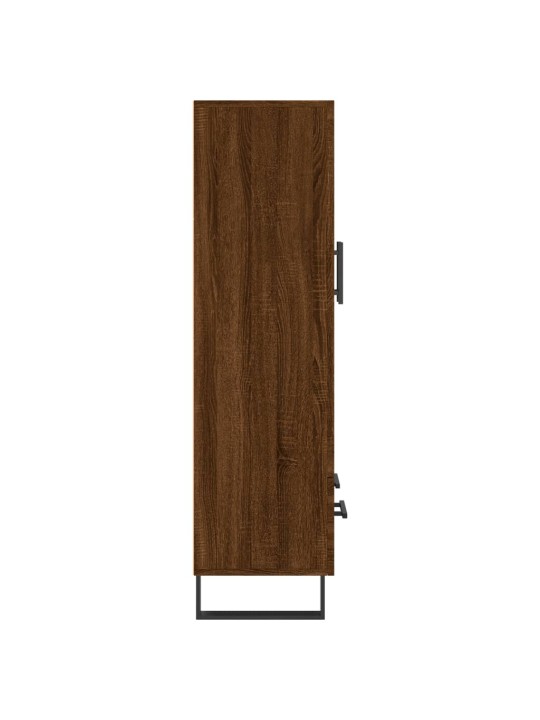 Skříň highboard hnědý dub 69,5 x 31 x 115 cm kompozitní dřevo