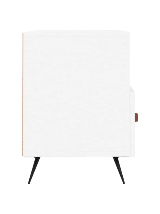 TV skříňka bílá 80 x 36 x 50 cm kompozitní dřevo