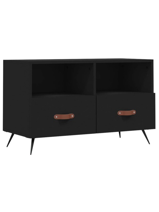 TV skříňka černá 80 x 36 x 50 cm kompozitní dřevo