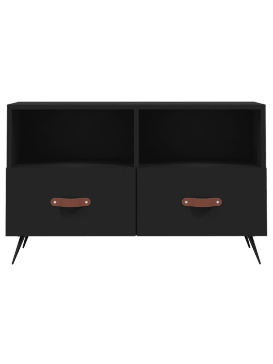 TV skříňka černá 80 x 36 x 50 cm kompozitní dřevo