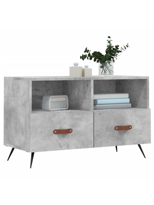 TV skříňka betonově šedá 80 x 36 x 50 cm kompozitní dřevo