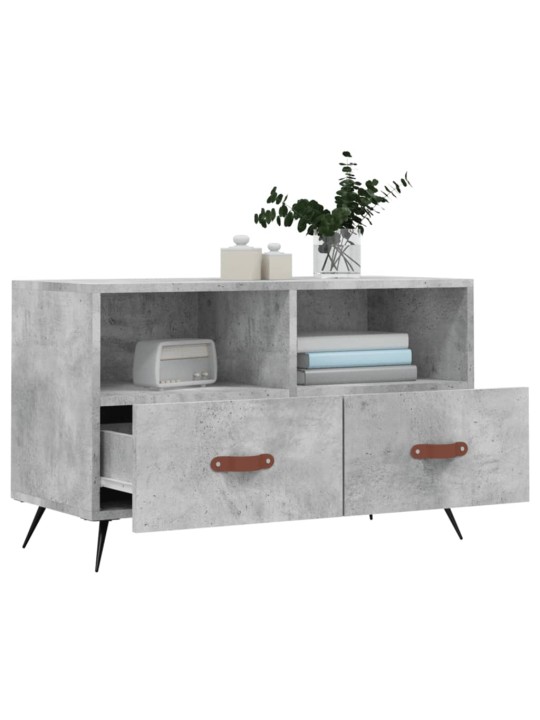 TV skříňka betonově šedá 80 x 36 x 50 cm kompozitní dřevo