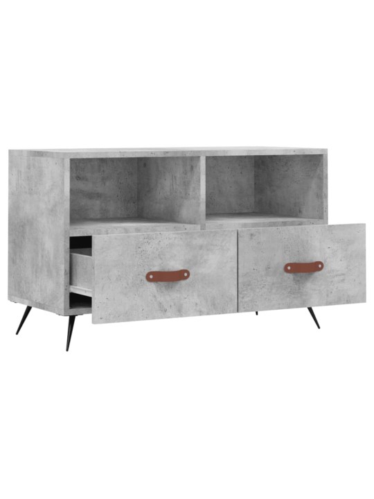 TV skříňka betonově šedá 80 x 36 x 50 cm kompozitní dřevo