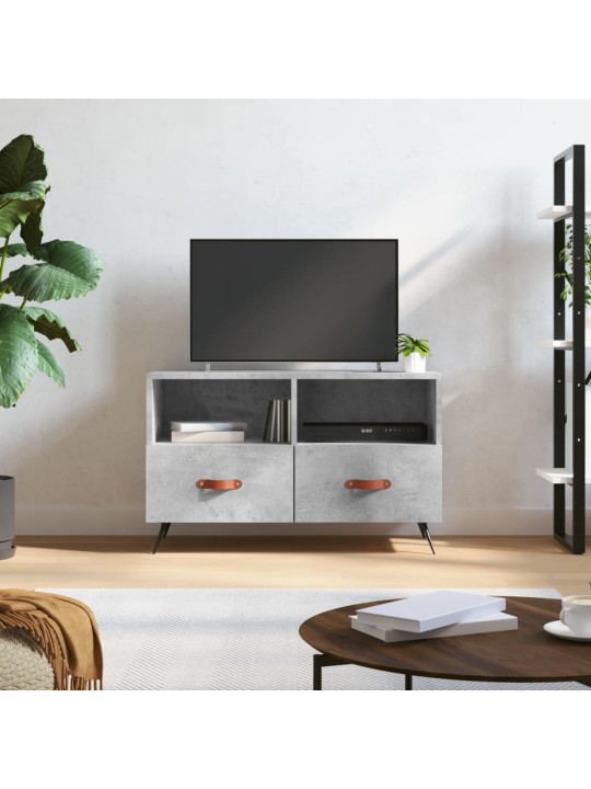 TV skříňka betonově šedá 80 x 36 x 50 cm kompozitní dřevo
