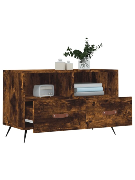 TV skříňka kouřový dub 80 x 36 x 50 cm kompozitní dřevo