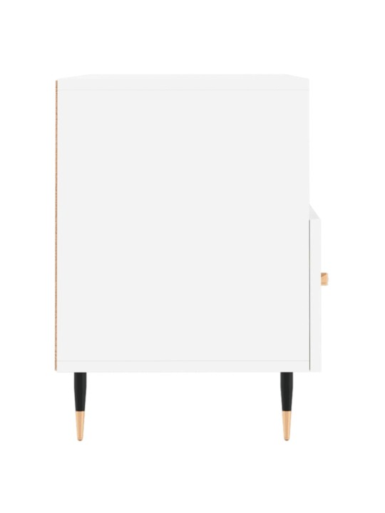 TV skříňka bílá 80 x 36 x 50 cm kompozitní dřevo