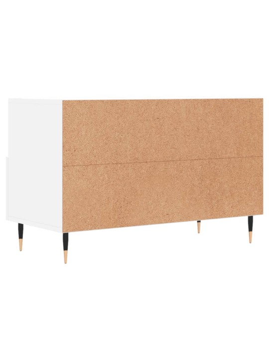 TV skříňka bílá 80 x 36 x 50 cm kompozitní dřevo
