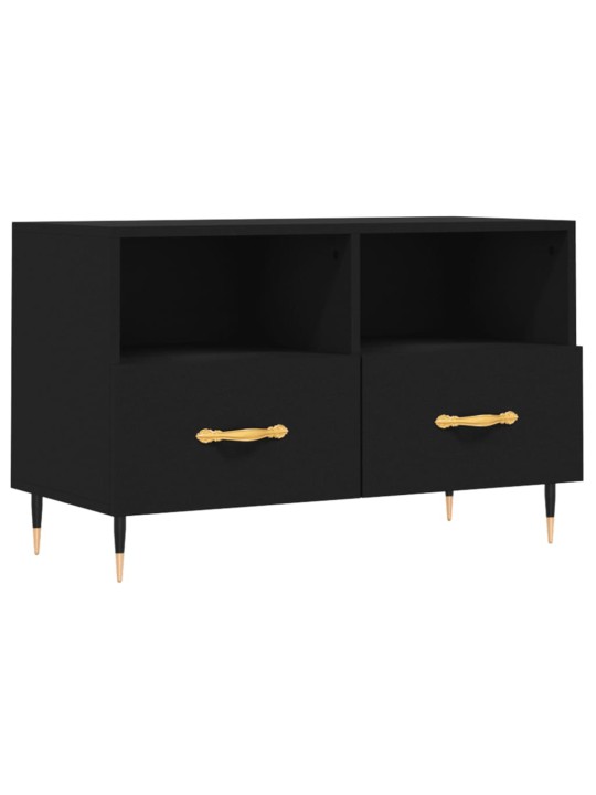 TV skříňka černá 80 x 36 x 50 cm kompozitní dřevo