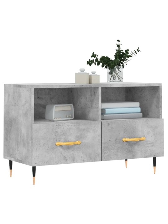 TV skříňka betonově šedá 80 x 36 x 50 cm kompozitní dřevo