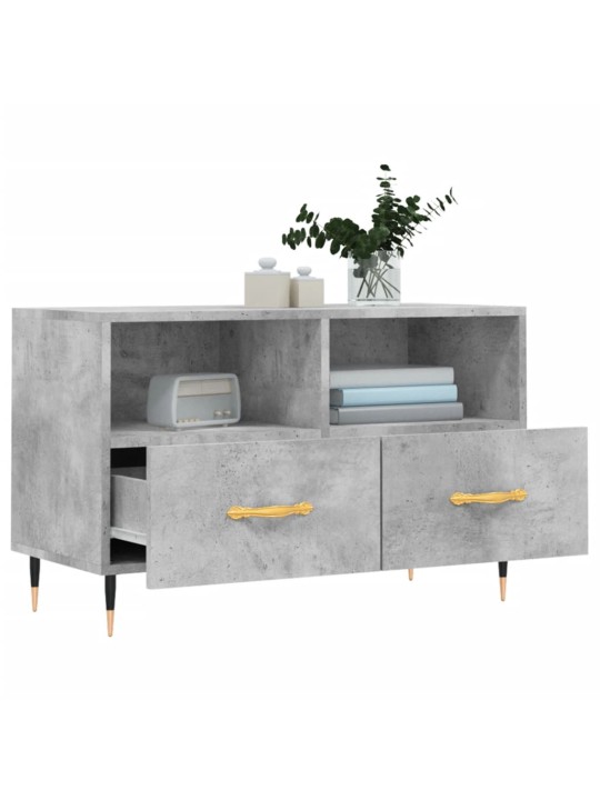TV skříňka betonově šedá 80 x 36 x 50 cm kompozitní dřevo