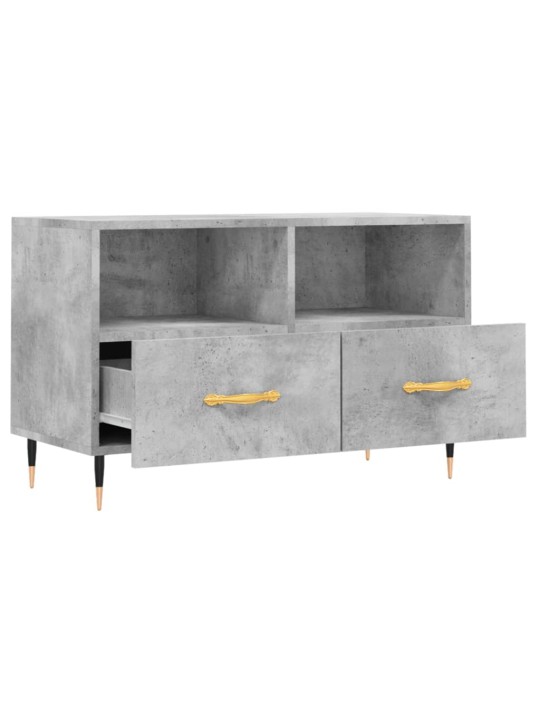 TV skříňka betonově šedá 80 x 36 x 50 cm kompozitní dřevo