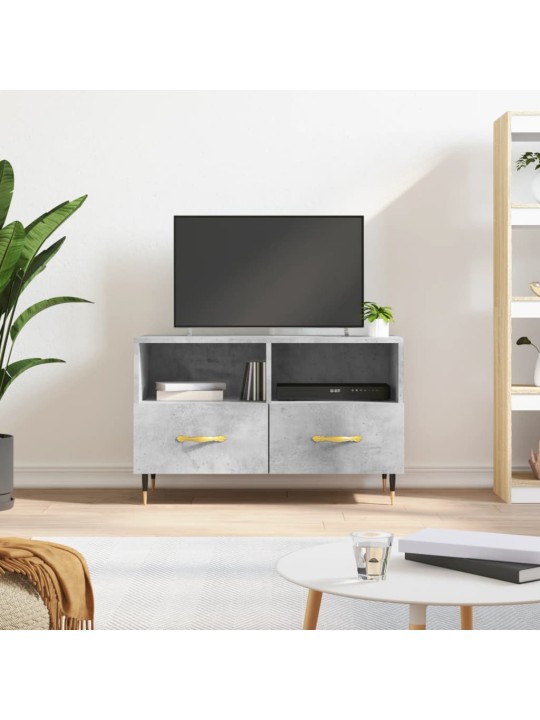 TV skříňka betonově šedá 80 x 36 x 50 cm kompozitní dřevo