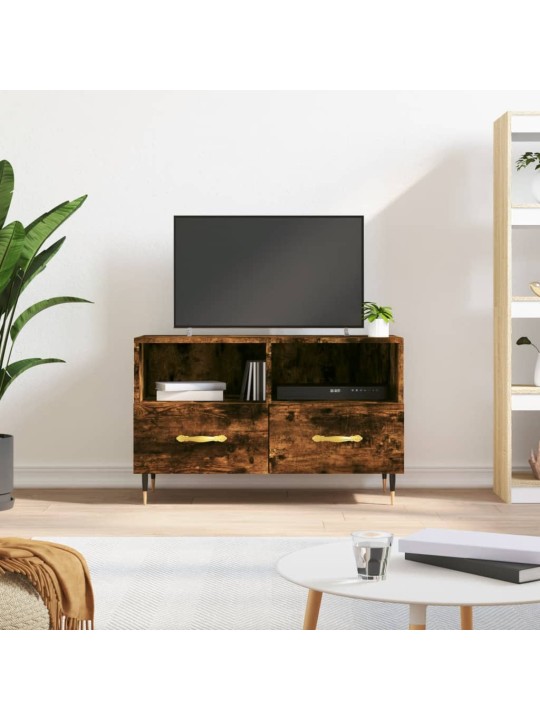 TV skříňka kouřový dub 80 x 36 x 50 cm kompozitní dřevo