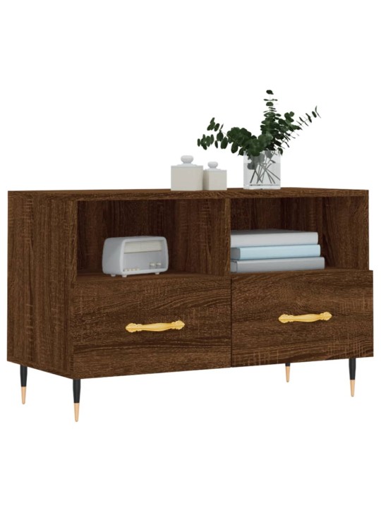 TV skříňka hnědý dub 80 x 36 x 50 cm kompozitní dřevo