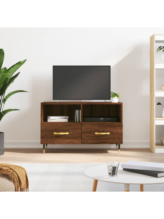 TV skříňka hnědý dub 80 x 36 x 50 cm kompozitní dřevo