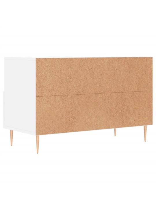 TV skříňka bílá 80 x 36 x 50 cm kompozitní dřevo