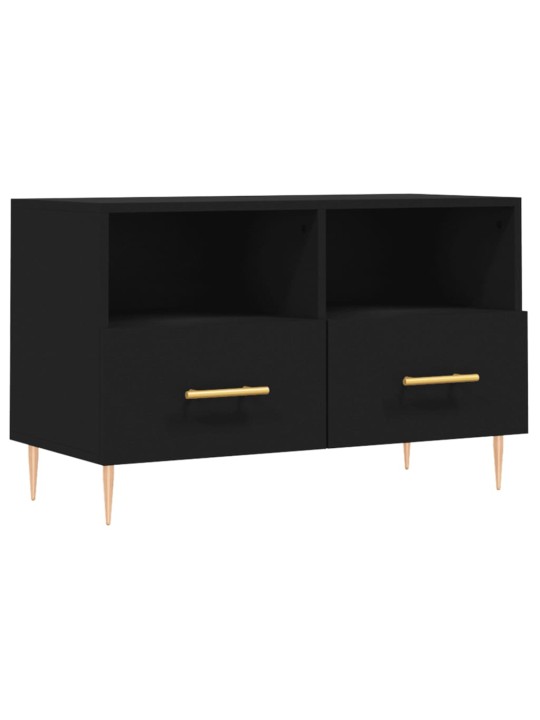 TV skříňka černá 80 x 36 x 50 cm kompozitní dřevo