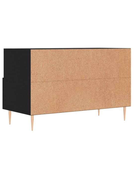 TV skříňka černá 80 x 36 x 50 cm kompozitní dřevo