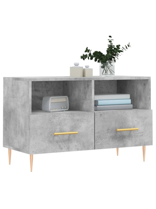 TV skříňka betonově šedá 80 x 36 x 50 cm kompozitní dřevo