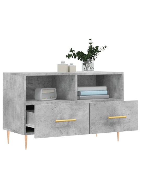 TV skříňka betonově šedá 80 x 36 x 50 cm kompozitní dřevo
