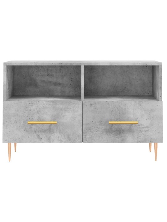 TV skříňka betonově šedá 80 x 36 x 50 cm kompozitní dřevo